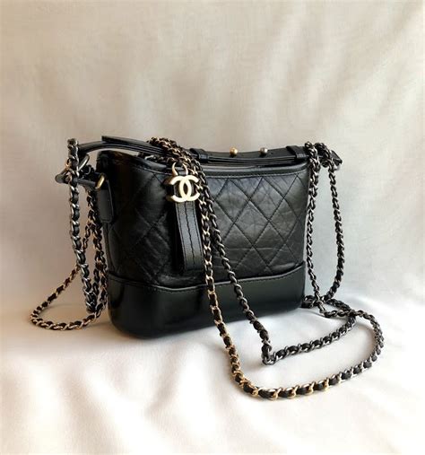 chanel hobo small black|chanel hobo bag vintage.